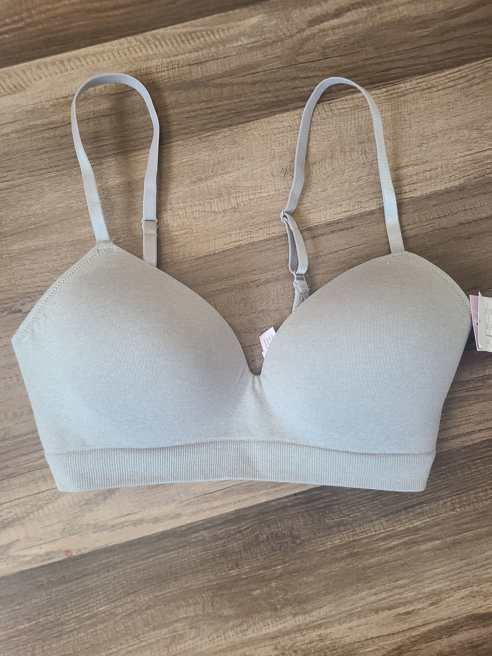 Auden Light Gray Seamless Wireless T-Shirt Bra